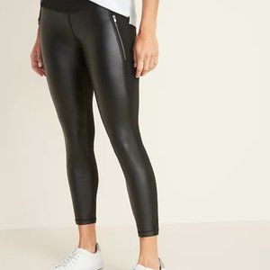 High-Rise 7/8-Length Zip-Pocket Street Leggings